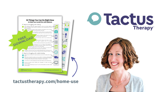 Using Tactus Therapy Apps to Enhance Recovery